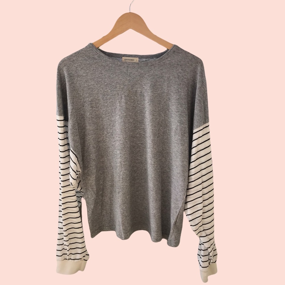 NEW | 🍁 Striped Balloon Sleeve Ragland Shirt